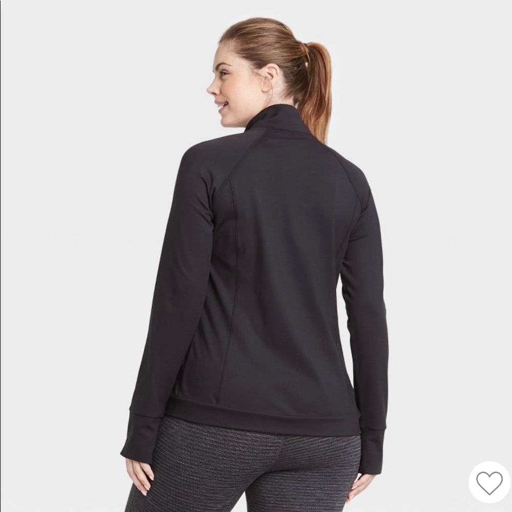 Women's Zip-Front Jacket - All in Motion™ Black  and Blue, New and Never Worn 9 - Picture 5 of 10